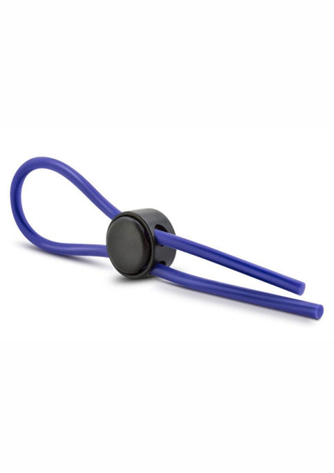 Stay Hard Silicone Loop Cock Ring - Azul