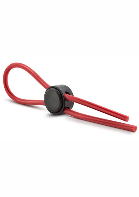 Stay Hard Silicone Loop Cock Ring - Rojo