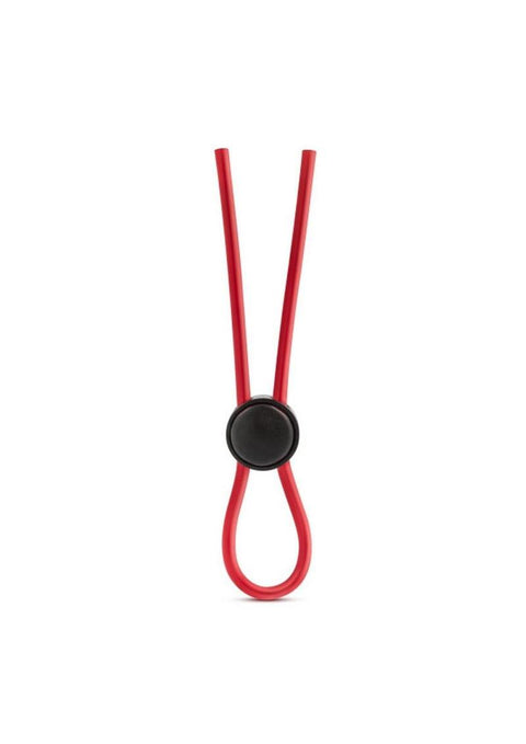 Stay Hard Silicone Loop Cock Ring - Rojo