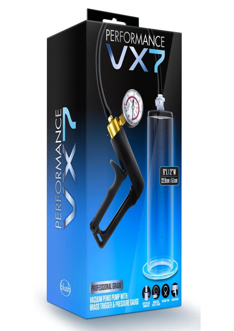 Performance VX7 - Bomba de vacío para el pene 9.5" - Transparente