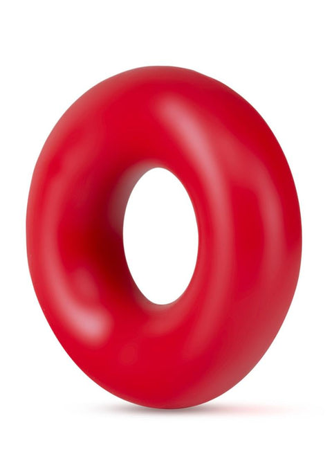 Stay Hard Donut Cock Rings Oversized - Rojo