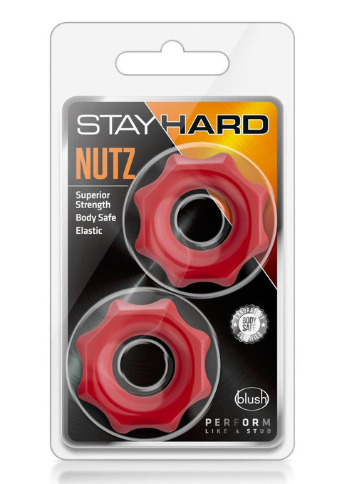 Stay Hard Nutz Cock Ring - Rojo