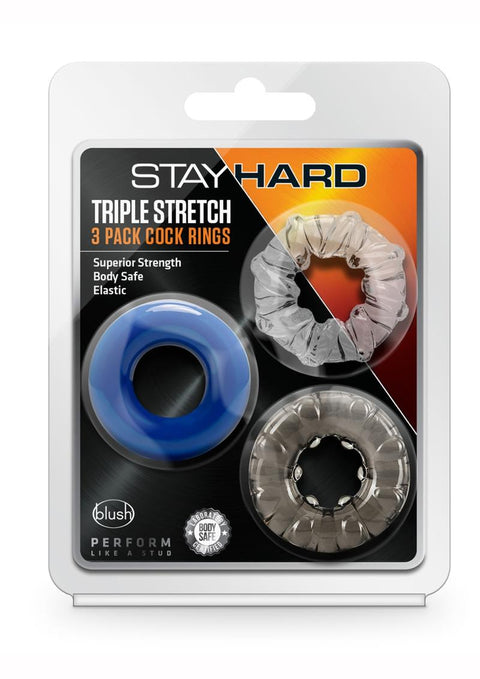 Stay Hard Triple Stretch Cock Rings - Variado