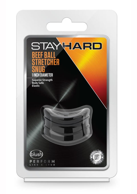 Stay Hard Beef Ball Stretcher Snug - Negro