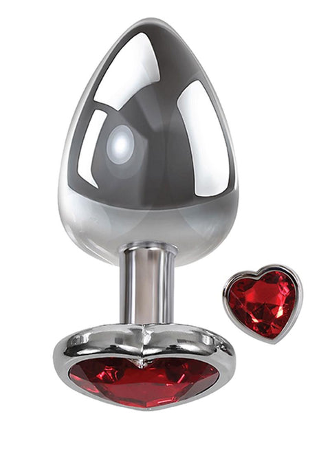 Heart Gem Anal Plug - Rojo - Medium