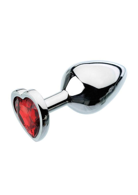 Heart Gem Anal Plug - Rojo - Medium