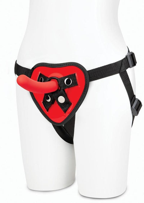 Red Heart - Strap-On Set - 5" Rojo
