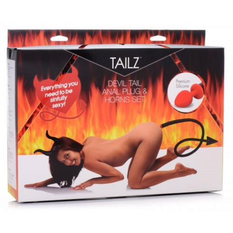 Tailz - Devil Tail Anal Plug & Horns Set