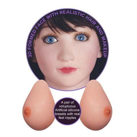 Boobie Super Love - Muñeca Inflable (Pelinegra)