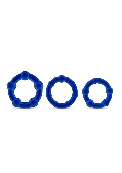 Stay Hard Beaded Cock Rings - Azul